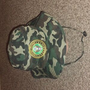 US Warriors United States Army Embroidered Emblem Bucket Hat OS Jungle Camo